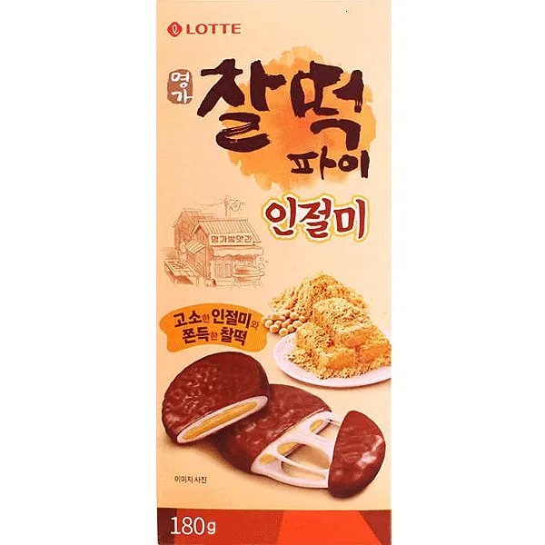 Lotte Sweet Rice Cake in Pie (Soy Bean Powder) 180g