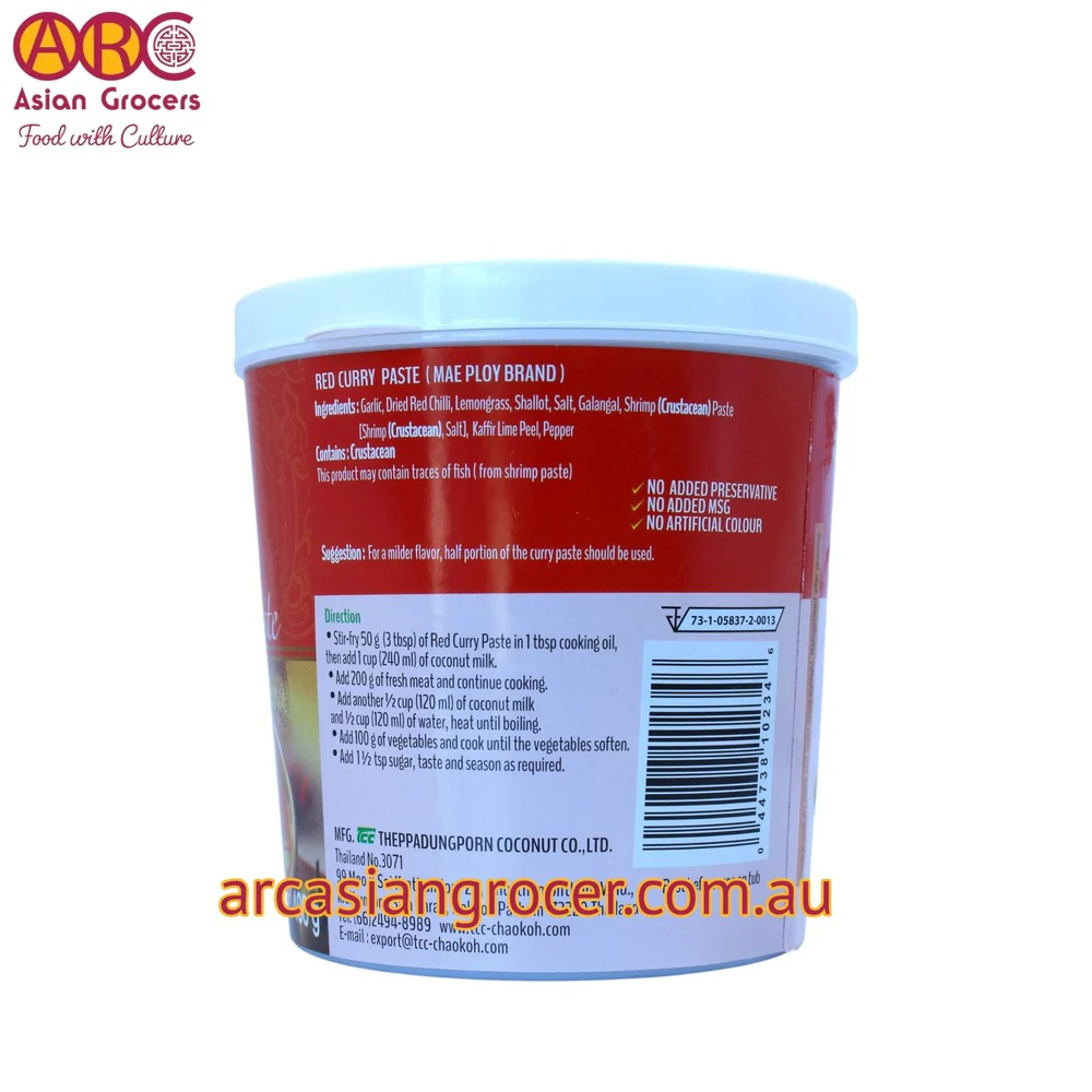 Mae Ploy Red Curry Paste 400g - Image 2