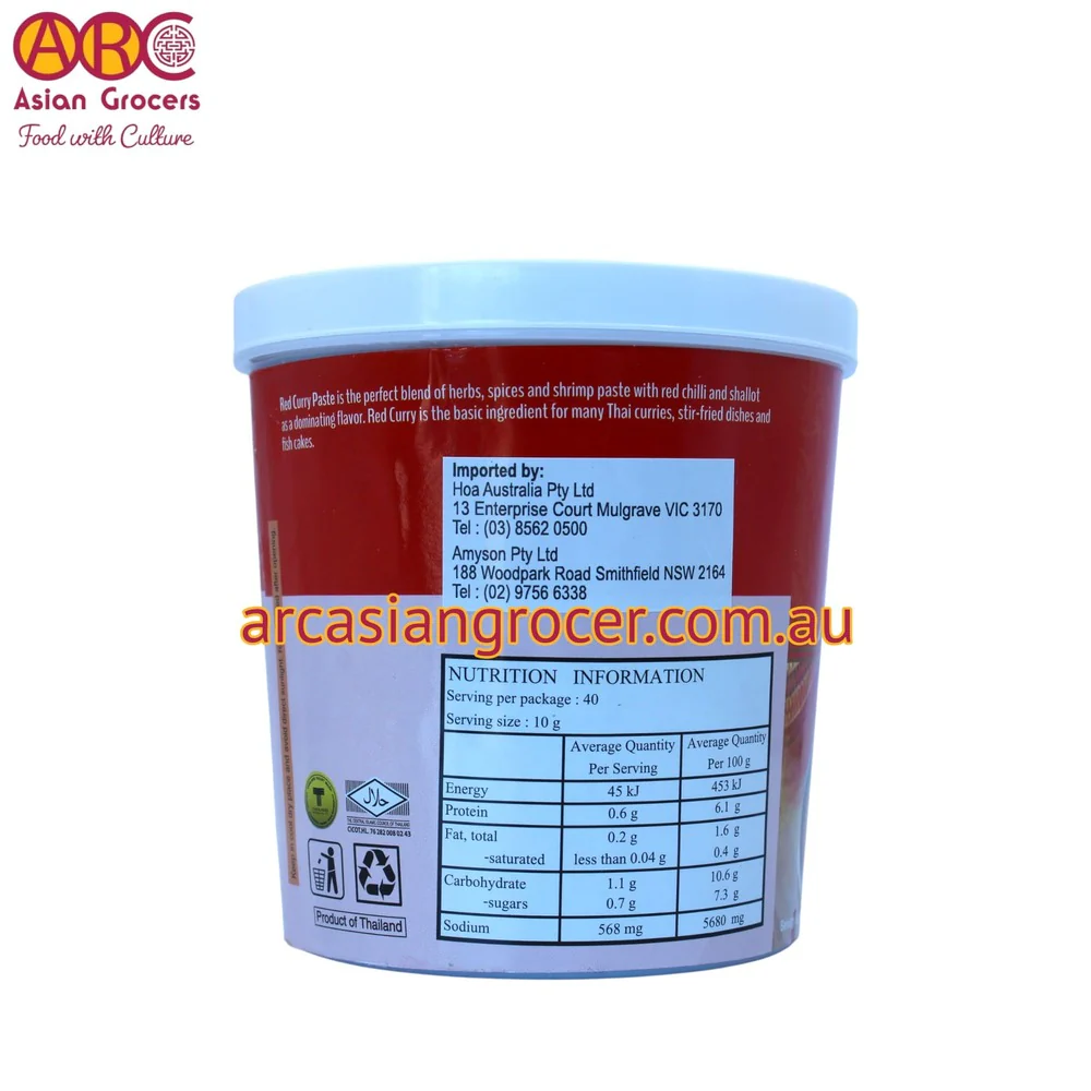 Mae Ploy Red Curry Paste 400g - Image 3