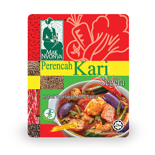 Mak Nyonya Perencah Kari Sayuran - Paste For Vegetarian Curry 200g