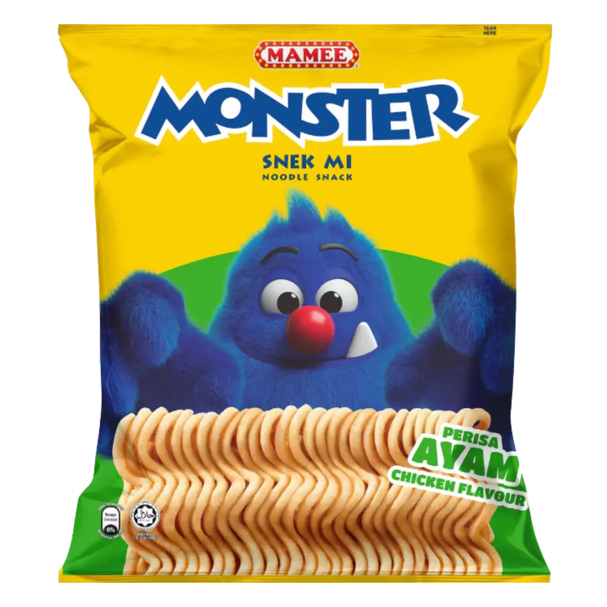 Mamee Monster Chicken Flavour Noodle Snack 10 Packs (Best Before: 05.11.2026)
