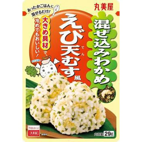 Marumiya Furikake Rice Seasoning with Wakame & Tempura Shrimp 29g