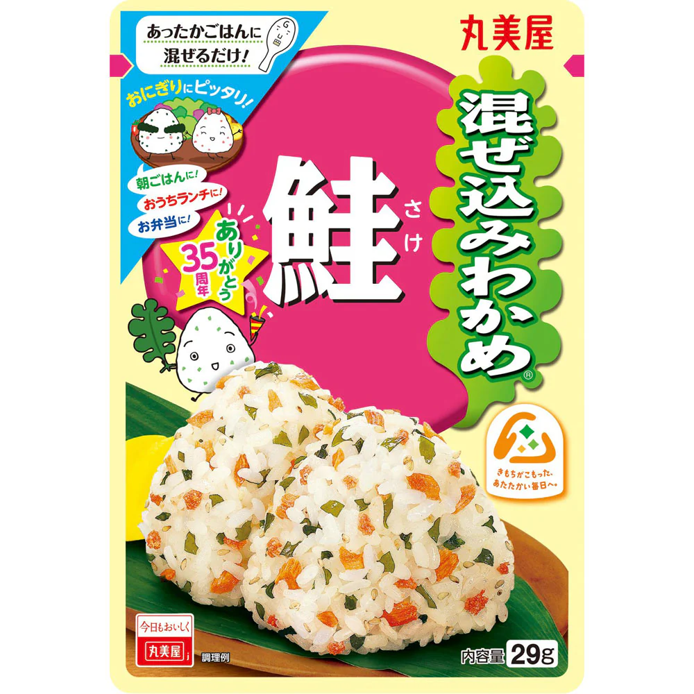 Marumiya Mixed Wakame & Salmon Furikake Rice Seasoning 29g (Best Before: 14-10-2026)
