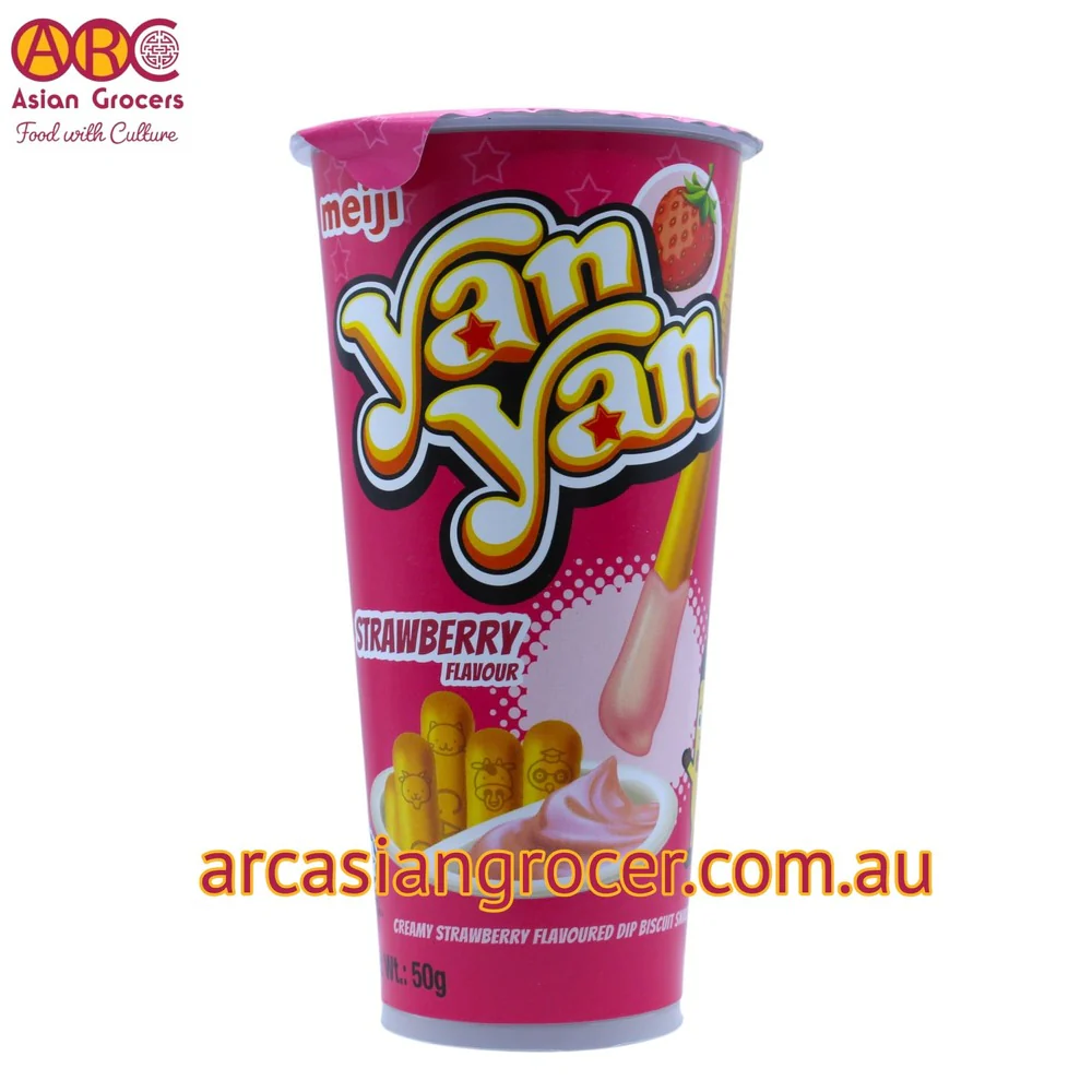 Meiji Yan Yan Strawberry Biscuit Dipping Snacks 50g