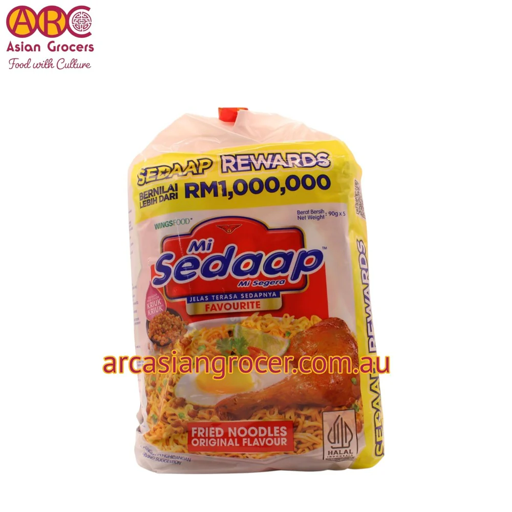 Wingsfood Mi Sedaap Mi Goreng Asli Flavour Instant Noodle 5 Packs - Image 3