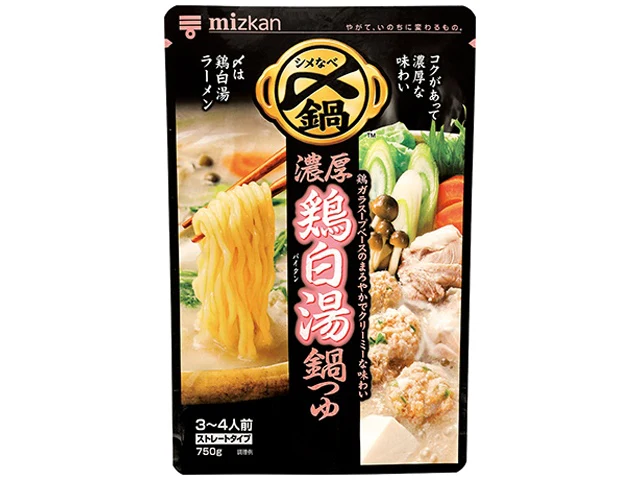 Mizkan Soup Base for Hot Pot (Rich Chicken Paitan Nabe) Straight Type 750g (Best Before: 31-01-2027)