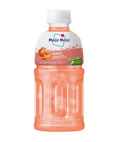 Mogu Mogu Peach Flavored Drink with Nata de Coco 320ml