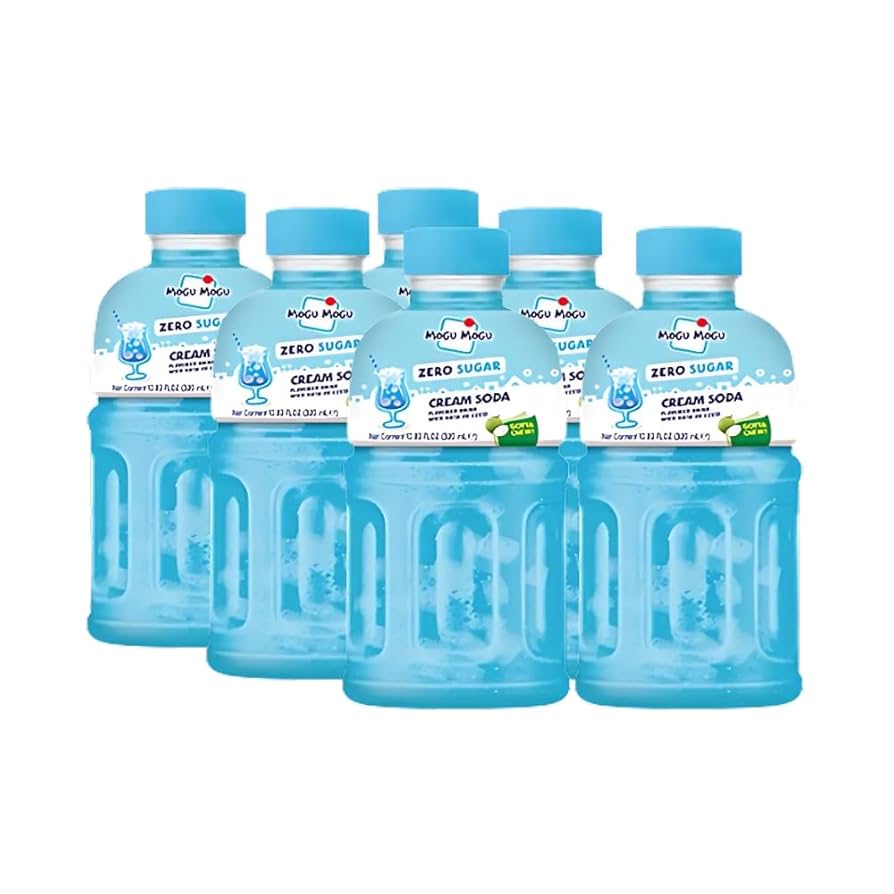 Mogu Mogu Zero Sugar Cream Soda with Nata de Coco 320ml