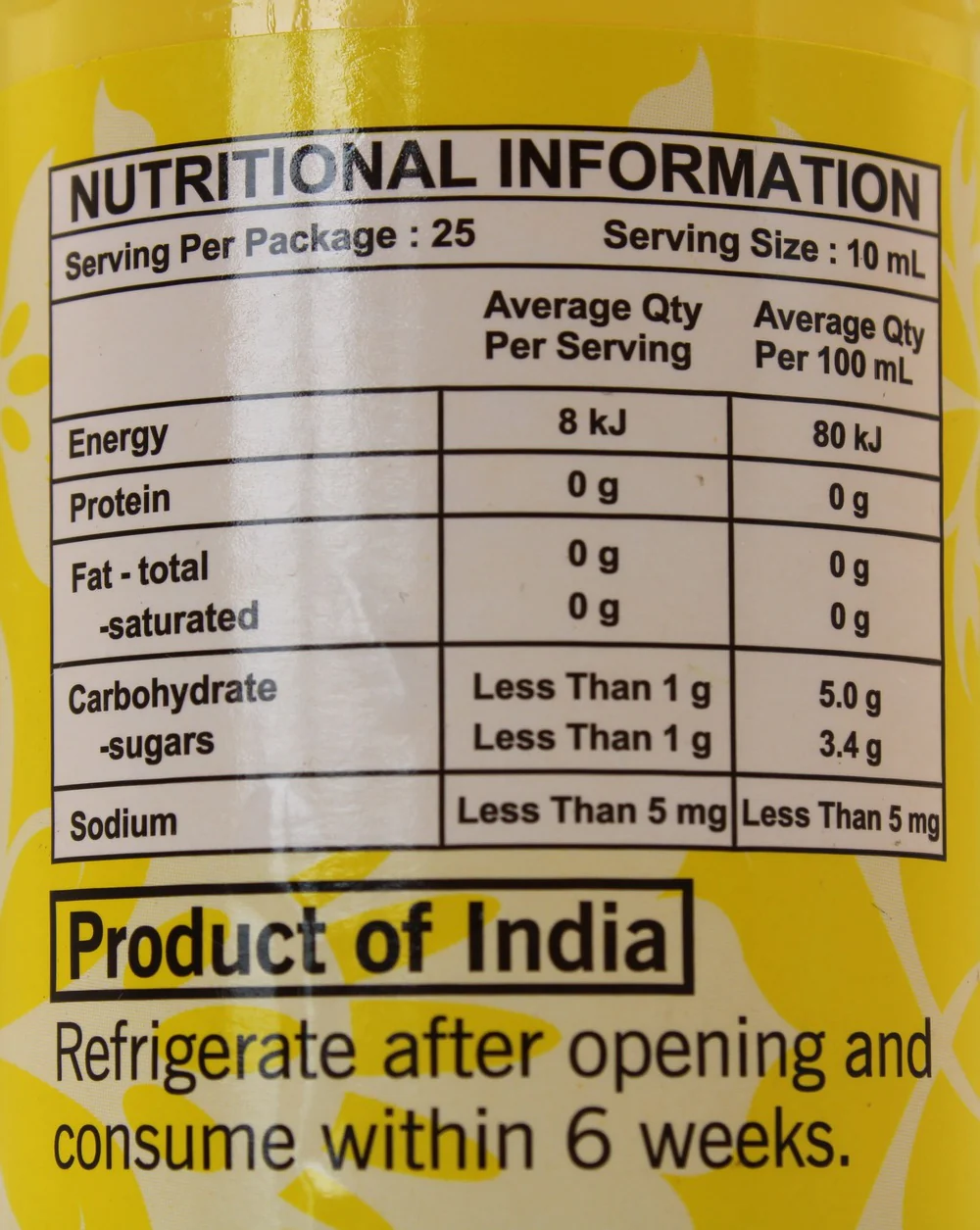 Monika Lemon Juice 250ml - Image 4