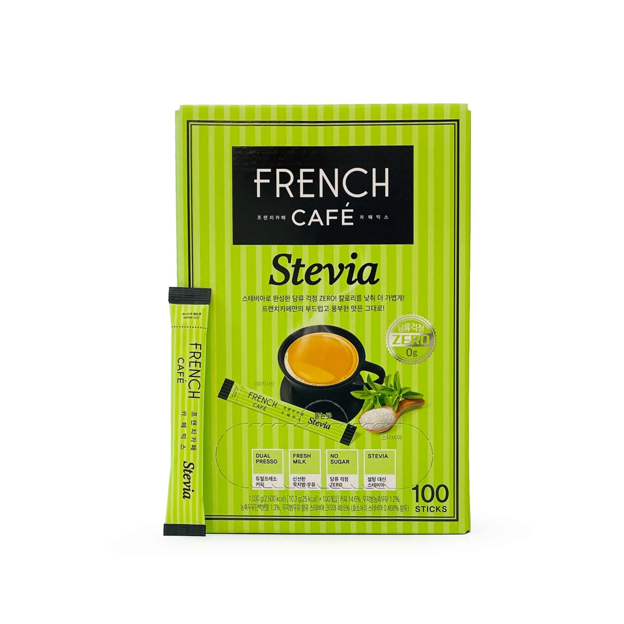 Namyang French Cafe Stevia Coffee Mix 100 Sticks - Image 2