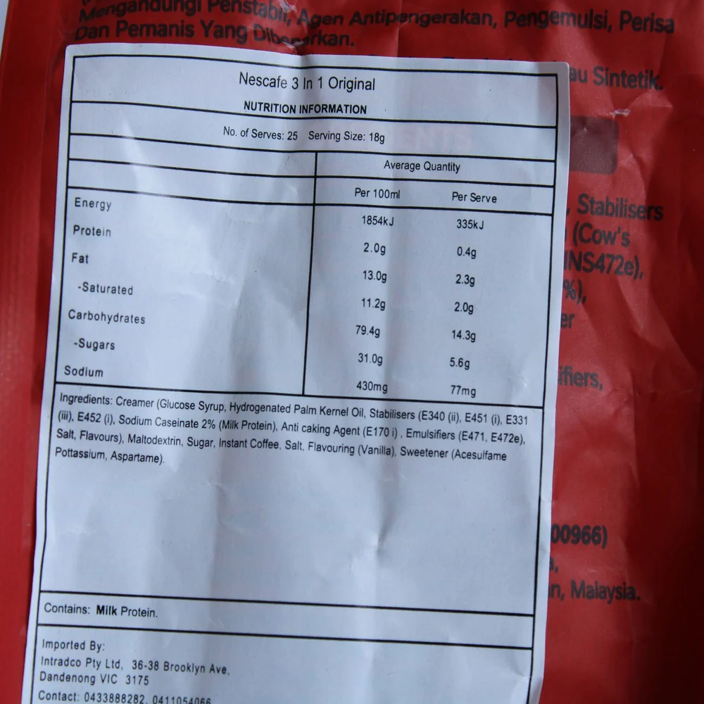 Nescafe Original 3 In 1 Instant Coffee 25 Sachets - Image 5