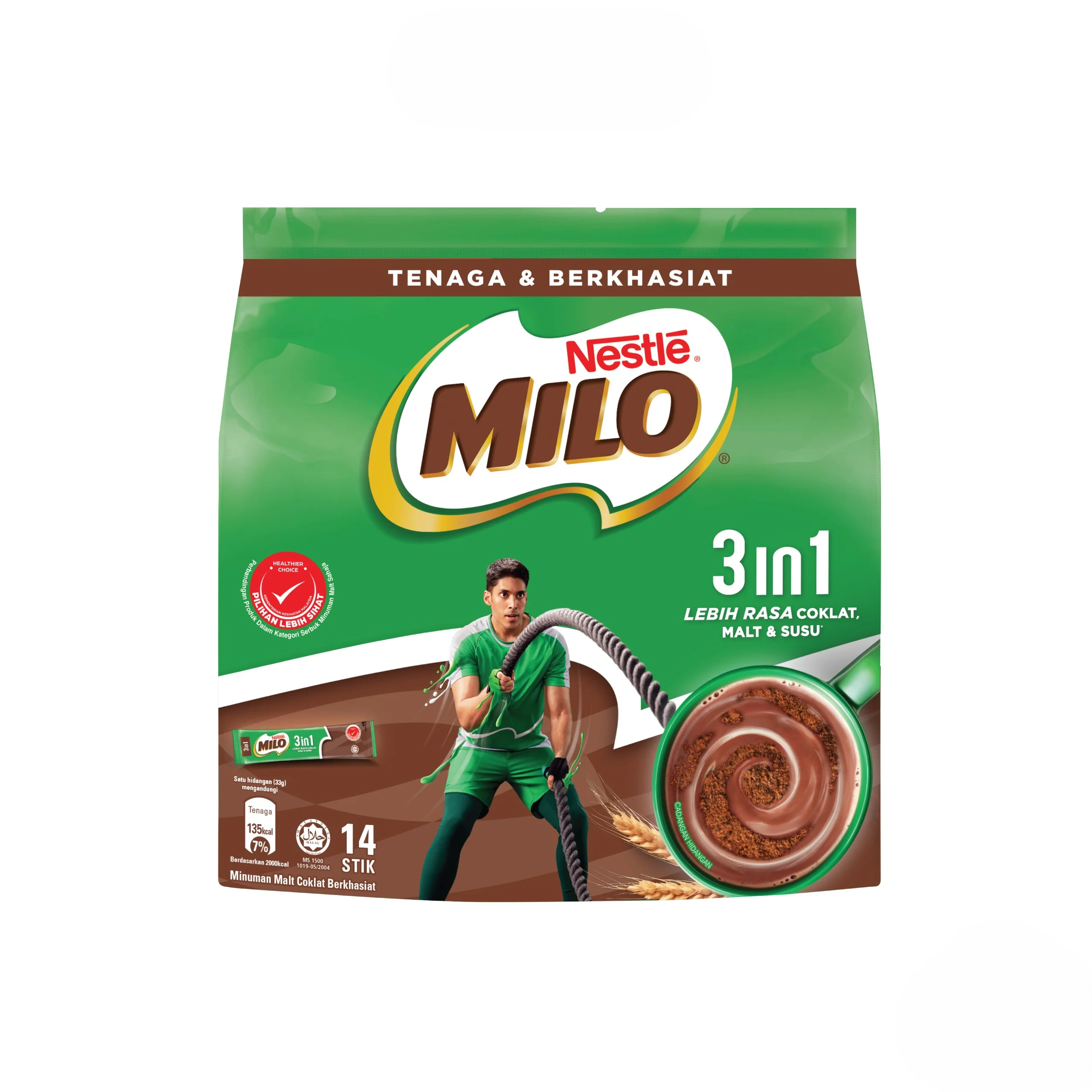 Nestle Milo 3 in 1 Powder 14 Sticks (Best Before: 31-03-2027)