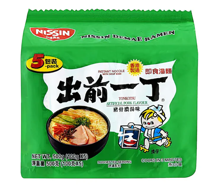 Nissin Demae Tonkotsu Flavour Noodles 5 Packs