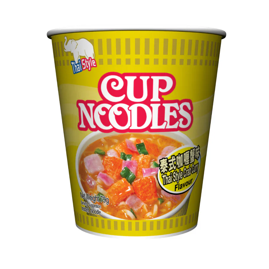 Nissin Thai Style Crab Curry Cup Noodles 79g (Best Before: 16-08-2026)