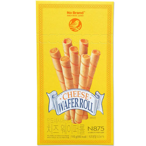 No Brand Cheese Wafer Roll 115g (Best Before: 13-02-2027)