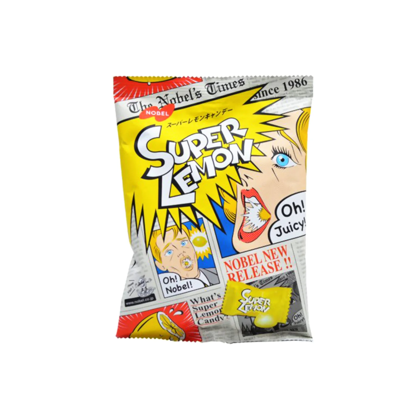 Nobel Super Lemon Candy 80g (Best Before: 28-02-2027)