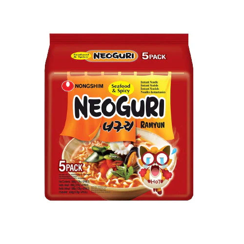 Nongshim Neoguri Ramyun Seafood & Spicy 5 Packs
