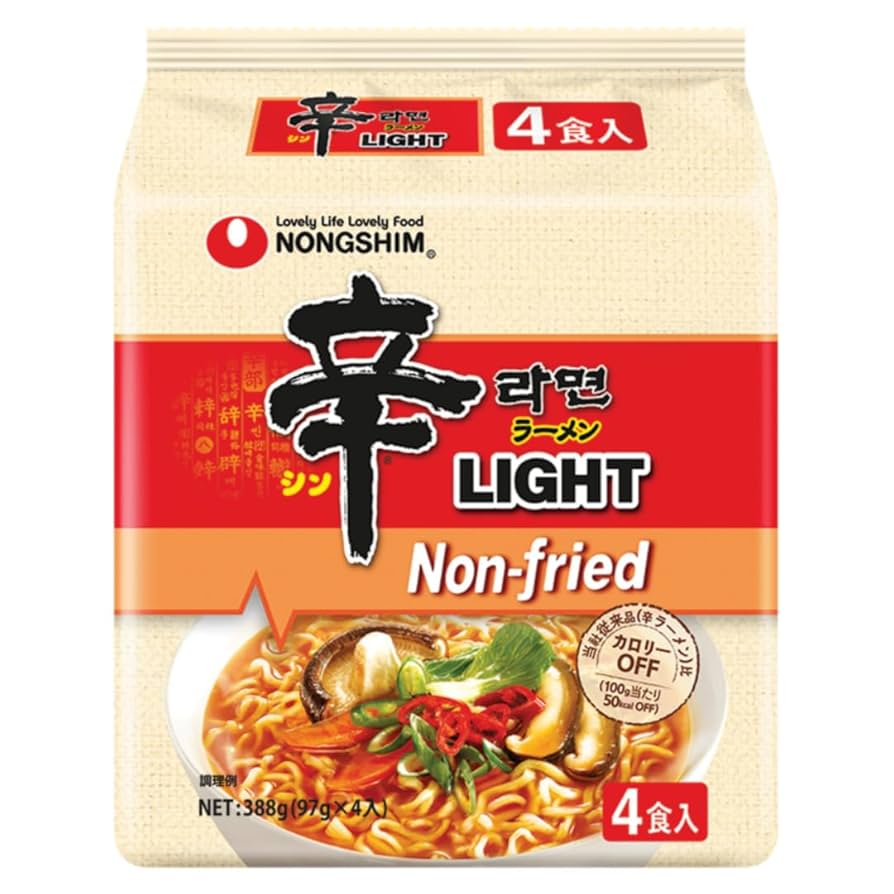 Nongshim Shin Ramyun Light 4 Packs
