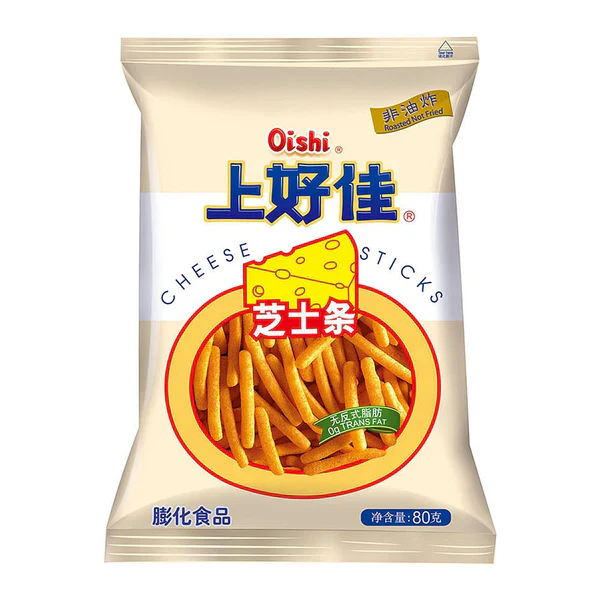 Oishi Cheese Sticks 80g (Best Before: 01-11-2026)