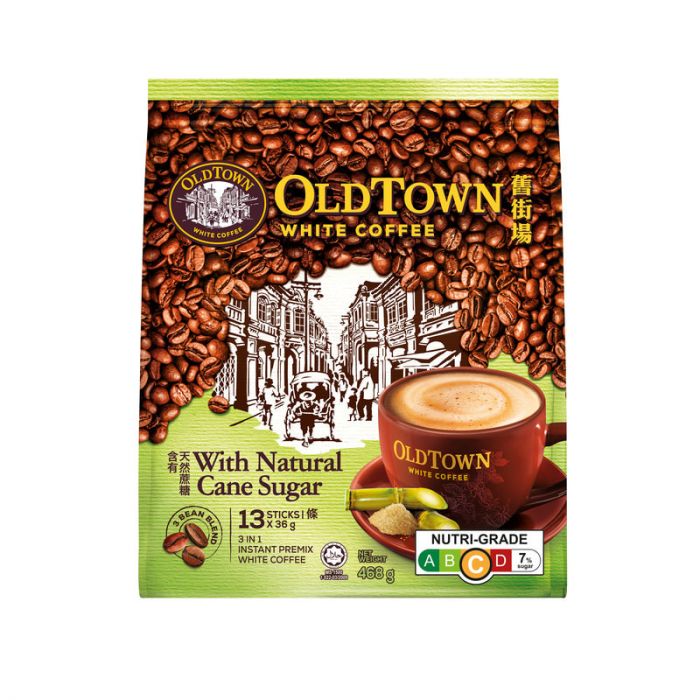 Old Town White Coffee 3in1 with Cane Sugar 15 Sachets
