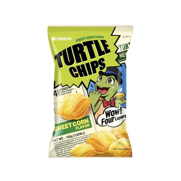 Orion Sweet Corn Flavour Turtle Chips 160g