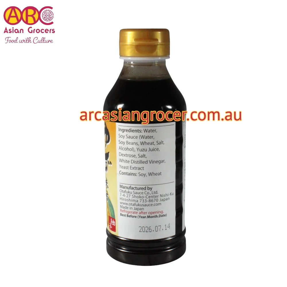 Otafuku Yuzuajitsuke Nama Ponzu (Yuzu Seasoned Soy Sauce) 300ml (Best Before: 03-04-2027) - Image 2