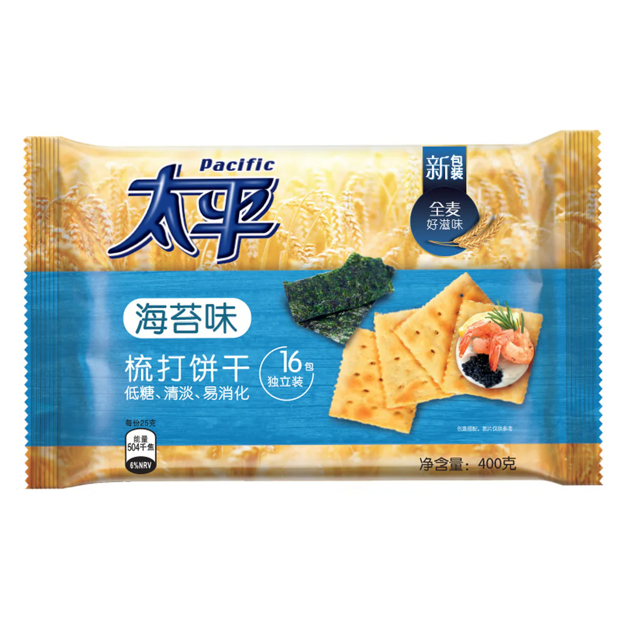 Pacific Seaweed Soda Cracker 400g (Best Before: 07-02-2027)