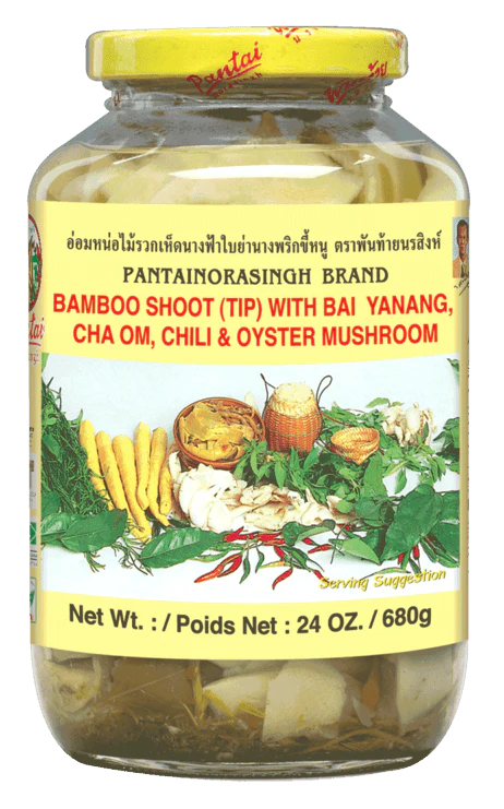 Pantai Bamboo Shoot Tips with Bai Yanang Cha Om, Chilli & Oyster Mushroom 680g