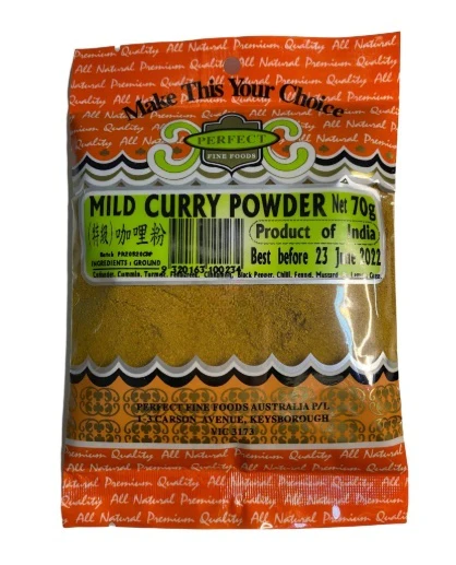 Perfect Fine Foods Mild Curry Powder 70g