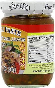 Por Kwan Chilli Paste with Sweet Basil Leaves 200g - Image 2