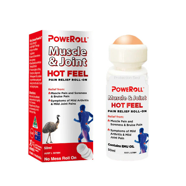 PoweRoll Pain Relief Plus Oil (Hot Feel) Roll-On 50ml