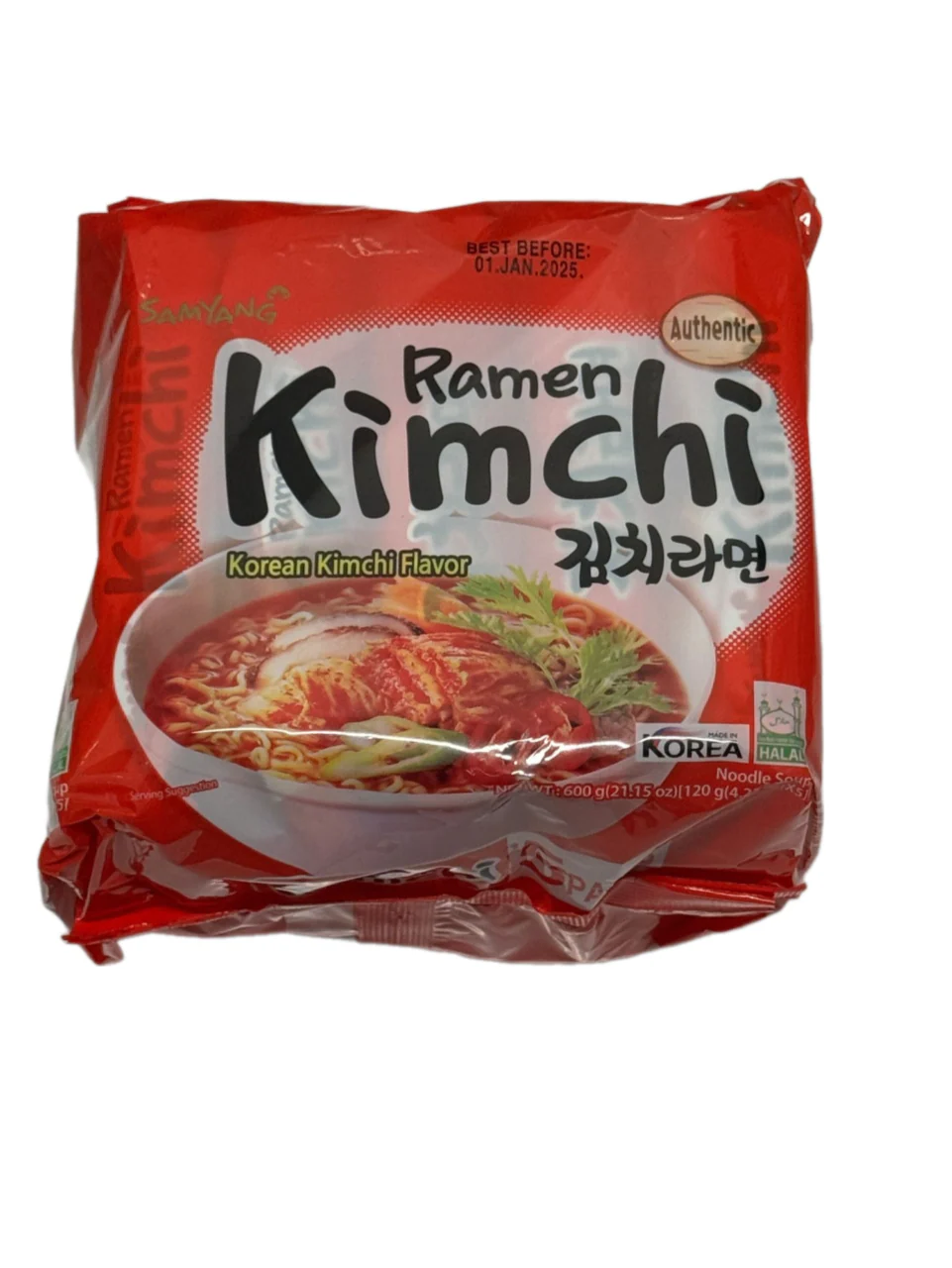 Samyang Kimchi Flavour Ramen Multi-Pack 5 Packs