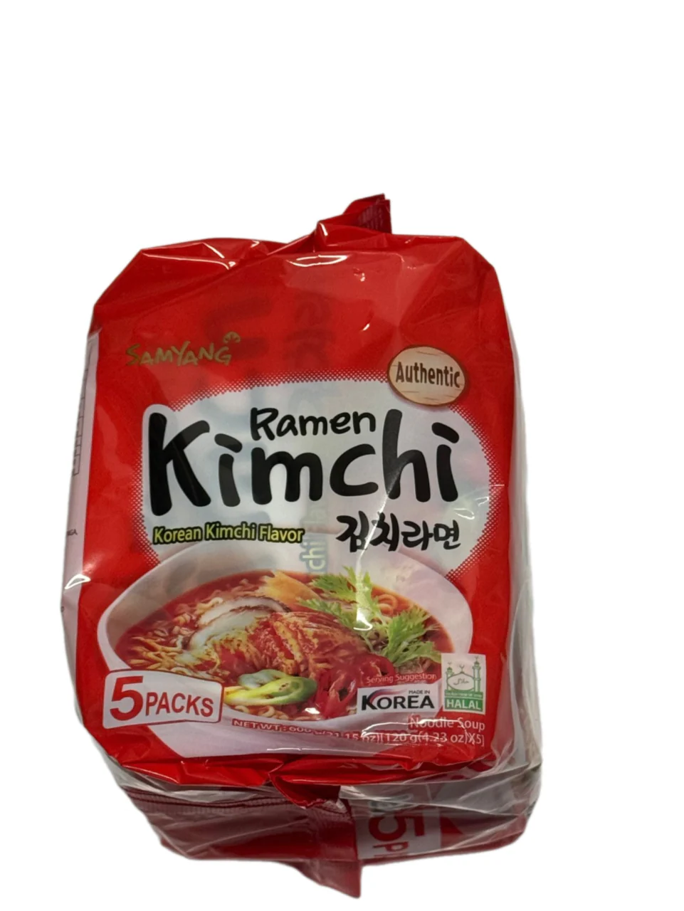 Samyang Kimchi Flavour Ramen Multi-Pack 5 Packs - Image 3