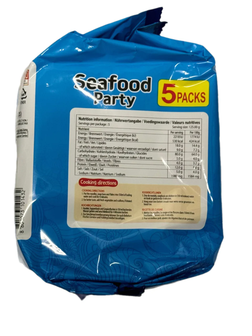 Samyang Seafood Party Ramen 5 Packs - Image 3
