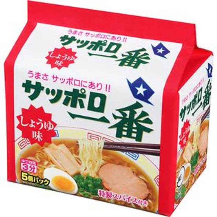 Sapporo Ichiban Shoyu Flavour Ramen 5 Packs
