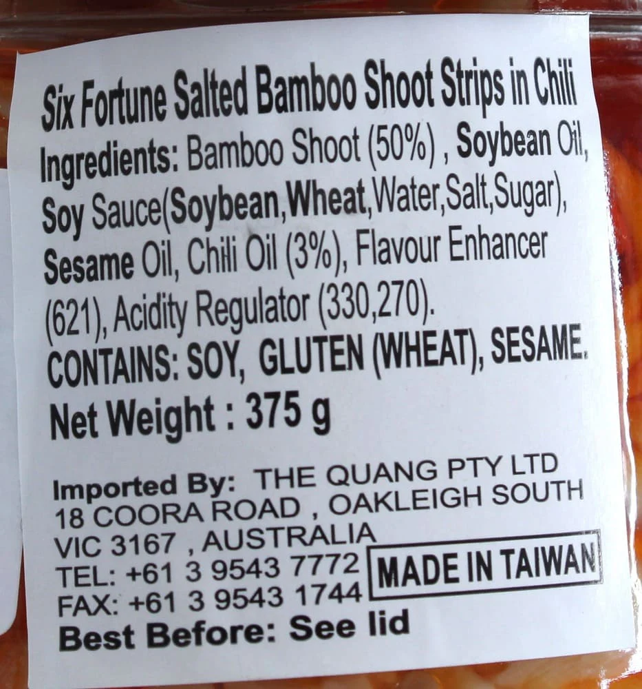 Six Fortune Bamboo Shoots in Chilli Oil 375g - Image 6