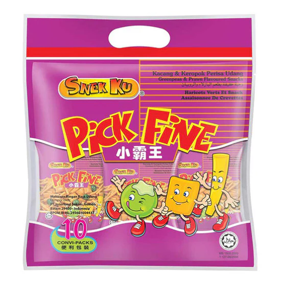 Snek Ku Pick Fine 3in1 Family Size 8 Packs