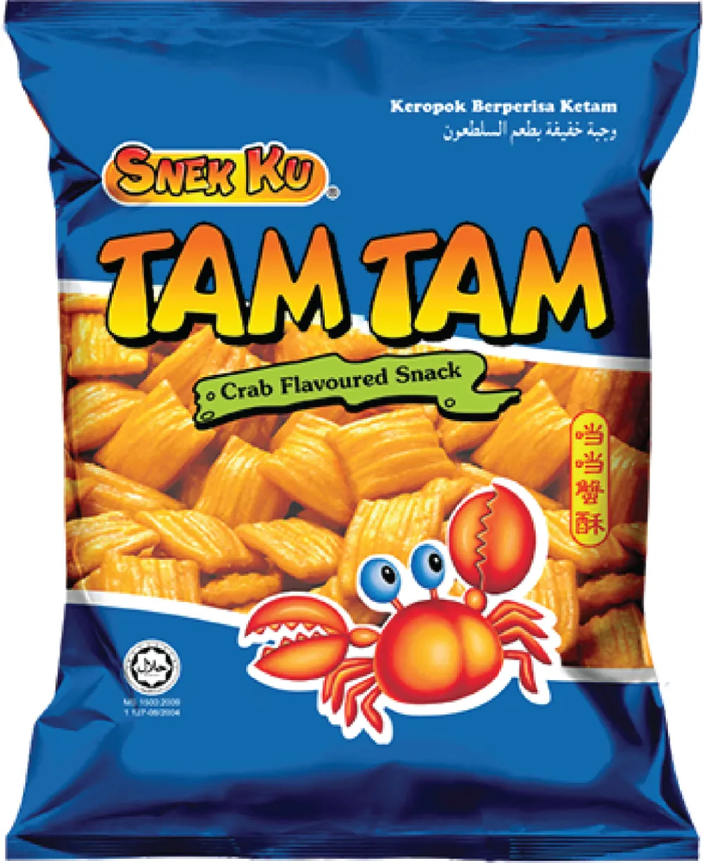 Snek Ku Tam Tam Crab Flavoured Snacks 60g