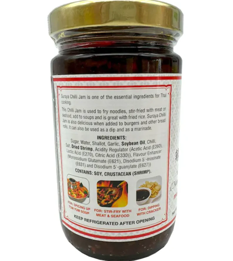 Suraya Chilli Jam Medium Hot 230g - Image 2