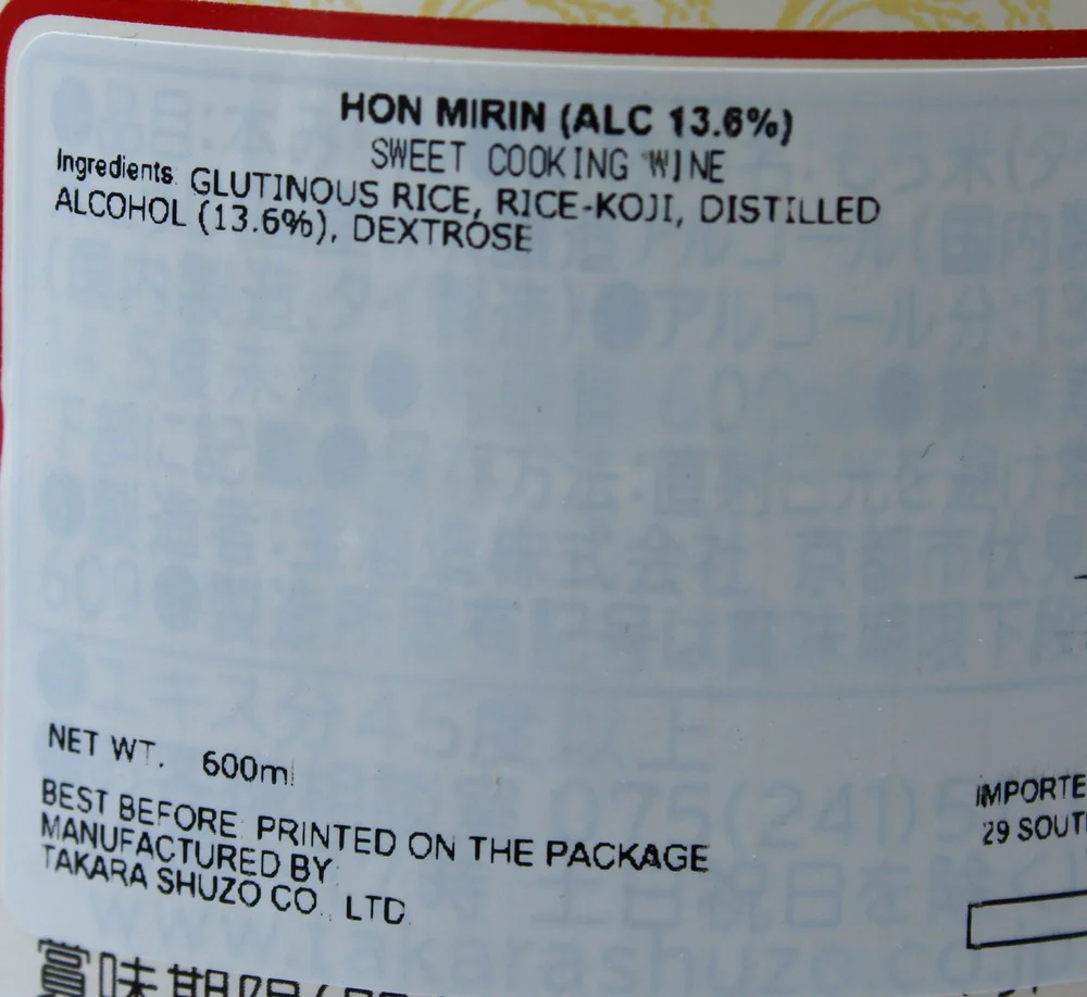 Takara Hon Mirin Rice Wine 600ml - Image 5
