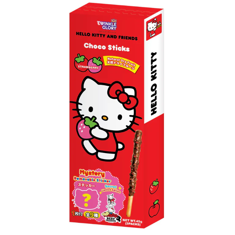 Twinkle Glory Cranberry Flavour Choco Sticks 45g