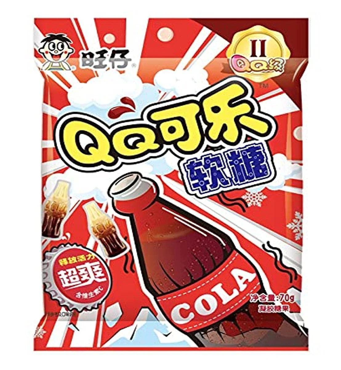Want Want QQ Cola Flavour Gummies 70g (Best Before: 19-11-2026)