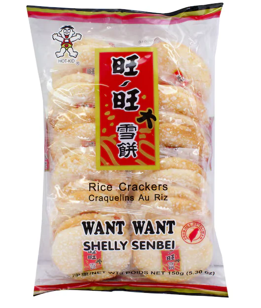 Want-Want Shelly Senbei Rice Crackers 150g