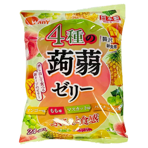 Wany Assorted Fruit Flavours Konjac Jelly 24 Pieces