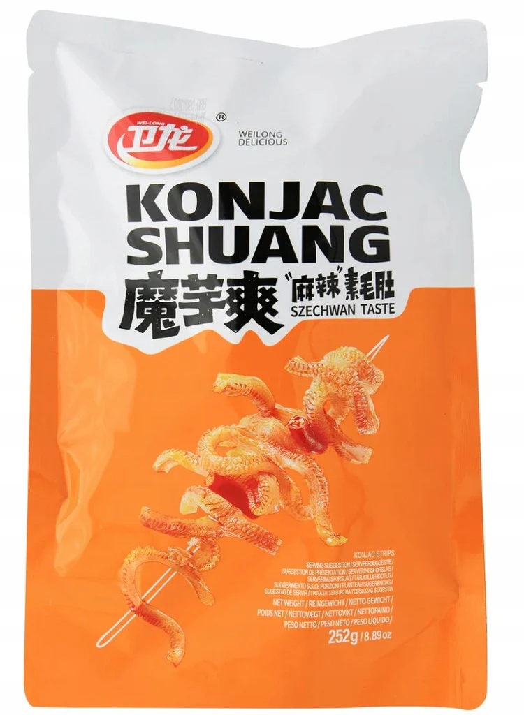 Wei Long Szechuan Flavour Konjac Strips 252g