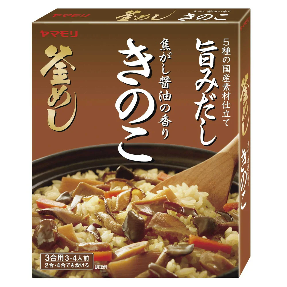 Yamamori Kamameshi Soy Sauce & Mushroom Rice Seasoning 195g