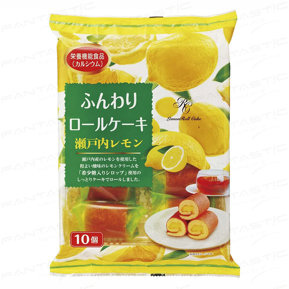 Yamauchi Seika Fluffy Roll Cake - Bitter Sweet Lemon Flavour 162g