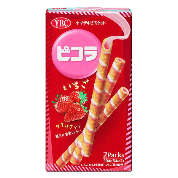 YBC Strawberry Flavour Egg Roll 2 Packs